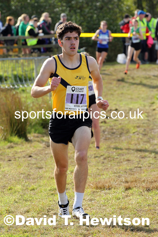 Mens under-17s 2021 North Eastern Harrier League, Druridge Bay. Photo: David T. Hewitson/Sports for All Pics